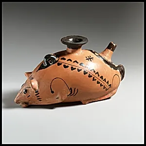 Terracotta vase in the form of a mouse by Randazzo Group