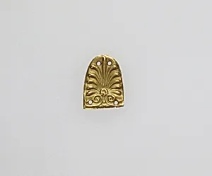 Three gold appliqués