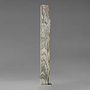 Two marble pilasters