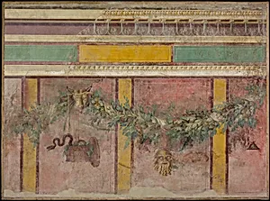 Wall painting from the west wall of Room L of the Villa of P. Fannius Synistor at Boscoreale