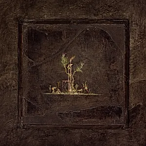 Wall painting on black ground: landscape, from the imperial villa at Boscotrecase