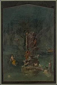 Wall painting: Polyphemus and Galatea in a landscape, from the imperial villa at Boscotrecase