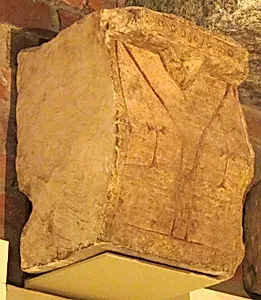 Console with Incised Lines and Crosses