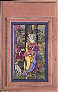 "Diana, Goddess of the Hunt", Folio from the Davis Album by 'Ali Quli Jabbadar