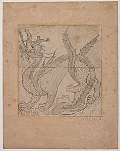 Dragon in Rocky Landscapes