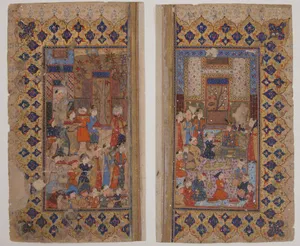 "Enthronement of a Young Prince (Shapur II?)", Folio from a Yusuf and Zulaikha of Jami