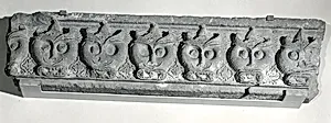 Fragment of a Cornice with a Frieze of Masks