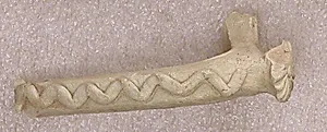 Fragment of a Handle with Wavy Band and Rosette-Shaped Thumb Rest