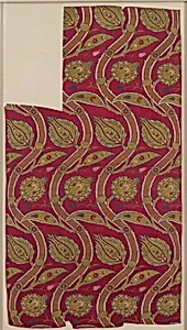 Fragmentary Loom Width with Wavy-Vine Pattern