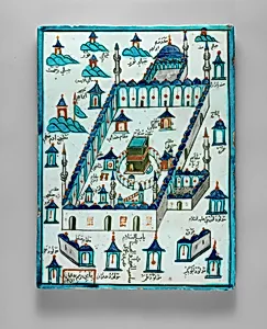 Ka'ba Tile by Osman Ibn Mehmed|`Abdullah Mehmed