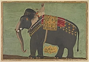Portrait of the Elephant 'Alam Guman by Bichitr