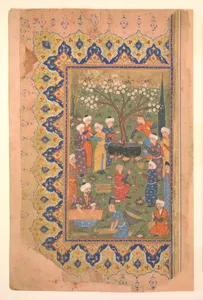 Portrait of Qasim 'Ali of Shiraz|Mir 'Ali Shir Nava'i