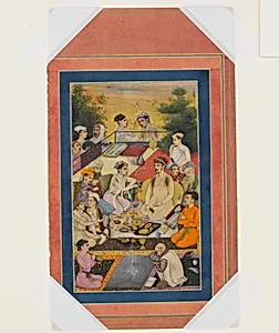 "Prince Feasting on a Balcony", Folio from the Davis Album