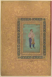 recto: "Portrait of Prince Danyal", Folio from the Shah Jahan Album