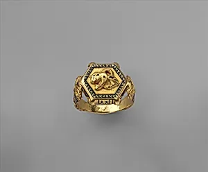 Ring with Seated Lion