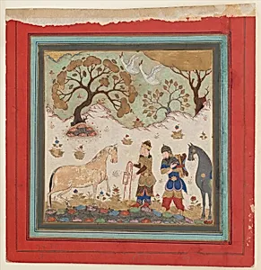 "Rustam Captures Rakhsh", Folio from a Shahnama (Book of Kings) by Abu'l Qasim Firdausi