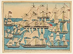 The American Fleet Defeating Rais Hamdu off Cape Gata
