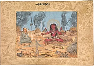 The Goddess Bhairavi Devi with Shiva by Payag