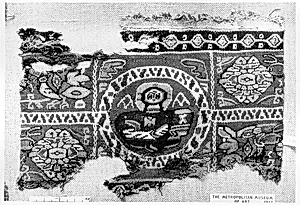 Tunic Ornament Showing Christ and the Virgin Flanked by Angels?