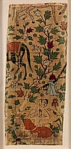 Velvet Fragment with Design from Nizami of Ganja's Khusrau and Shirin
