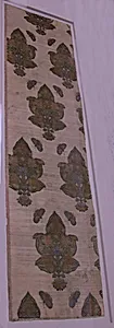 Velvet with Pattern of Butterflies and Flowers