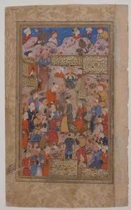 "Zusuf is Purchased in Egypt by Zulaikha", Folio from a Yusuf and Zulaikha of Jami