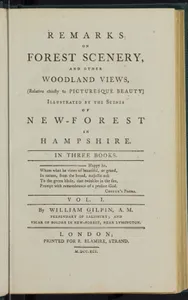 Remarks on forest scenery, and other woodland views, (relative chiefly to picturesque beauty) : Illustrated by the scenes of New-Forest in Hampshire