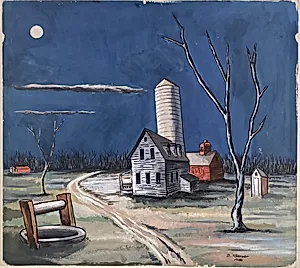 Farm in Moonlight