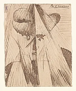 Head Against the Light (The Artist's Sister) by Umberto Boccioni