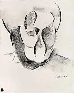 Head of the Artist's Mother by Umberto Boccioni