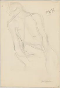Seated Male Nude (recto); Seated Woman with a Dark Blouse (verso)