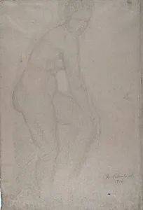 Standing Nude Model, Facing Right