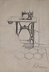 Study for "The Story of a Seamstress": Sewing Machine