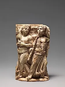 Bone Carving, Possibly of a Dionysiac Revel