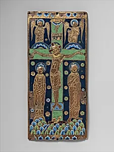 Book Cover Plaque with the Crucifixion