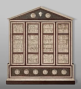 Cabinet frontal with panels from two Embriachi caskets by Baldassare degli Embriachi