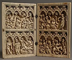 Diptych with Scenes from the Life of Christ