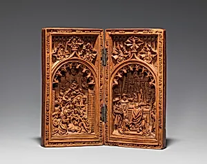 Diptych with the Nativity and the Mass of Saint Gregory