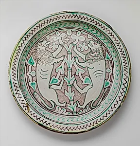 Dish with Rampant Lions