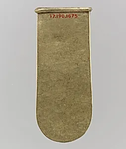Gold Strap End (Unfinished)