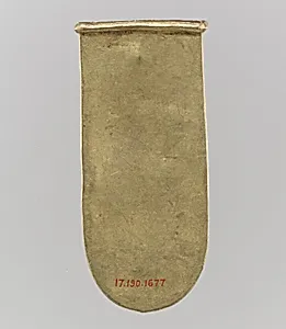 Gold Strap End (Unfinished)