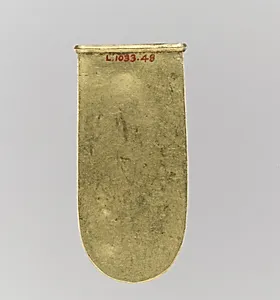 Gold Strap End (Unfinished)
