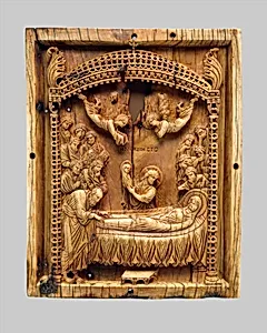 Icon with the Koimesis