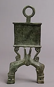 Lamp Handle with Dolphins