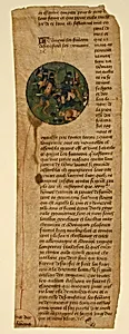 Manuscript Cutting from the Grande Chroniques de France