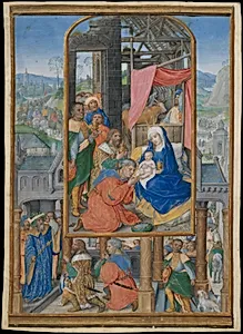 Manuscript Illumination with Adoration of the Magi by Master of James IV of Scotland (probably Gerard Horenbout)