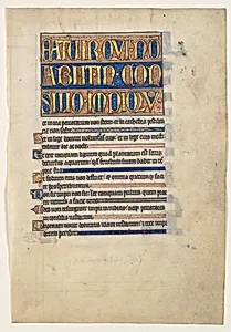 Manuscript Leaf from a Royal Psalter