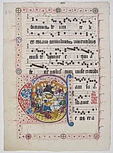 Manuscript Leaf with Initial C, from a Gradual