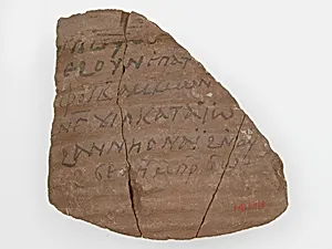 Ostrakon with a Letter