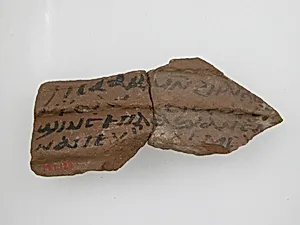 Ostrakon with a Letter from Isaac and Elias to Lashane of Jeme